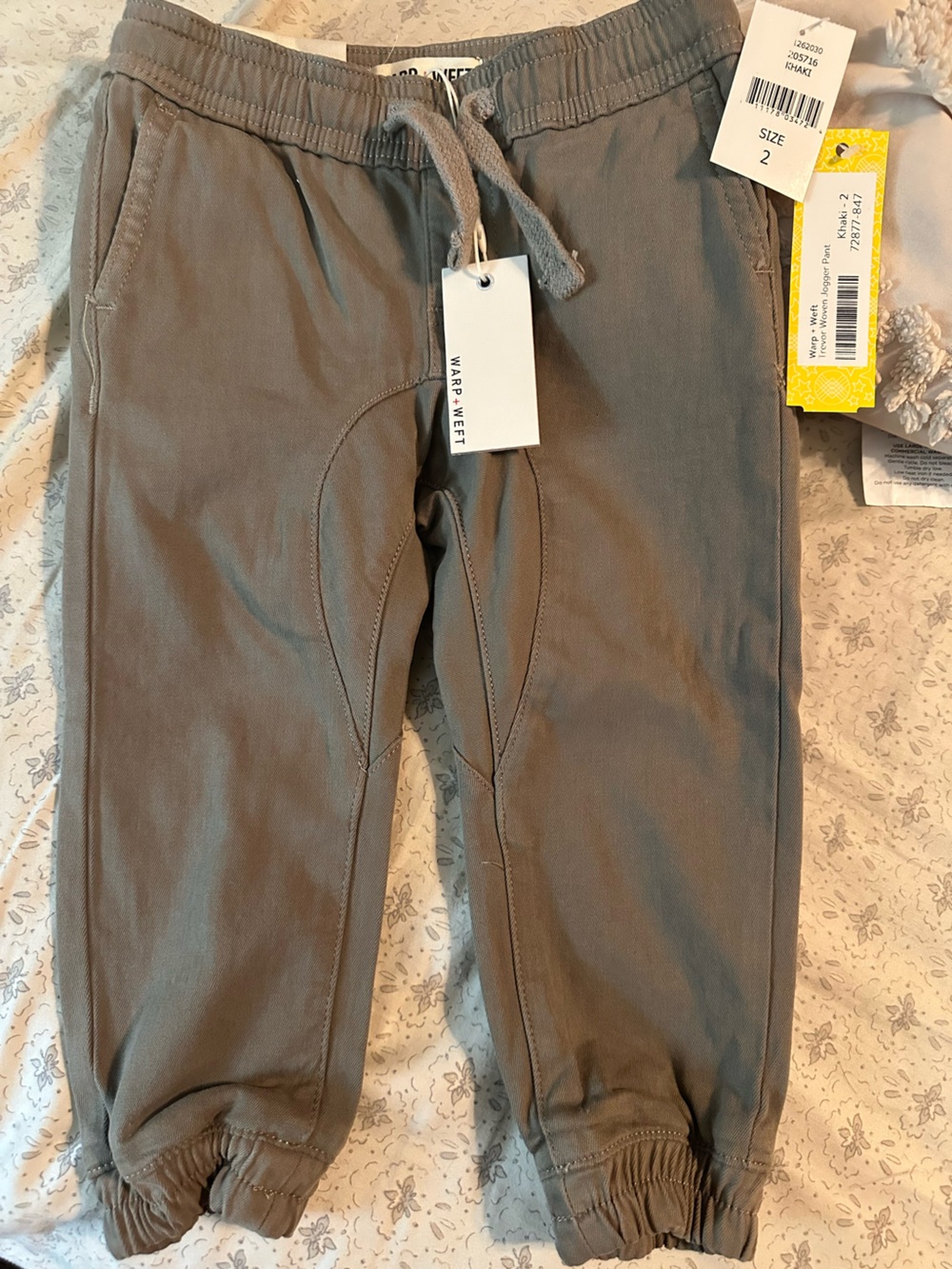 Stitch Fix Kids- Warp + Weft Taupe Knit Joggers